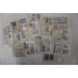 A QUANTITY OF STAMPS IN PACKETS FROM AROUND THE WOR4LD