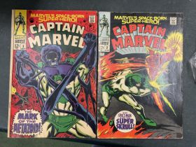 TWO VINTAGE CAPTAIN MARVEL COMICS