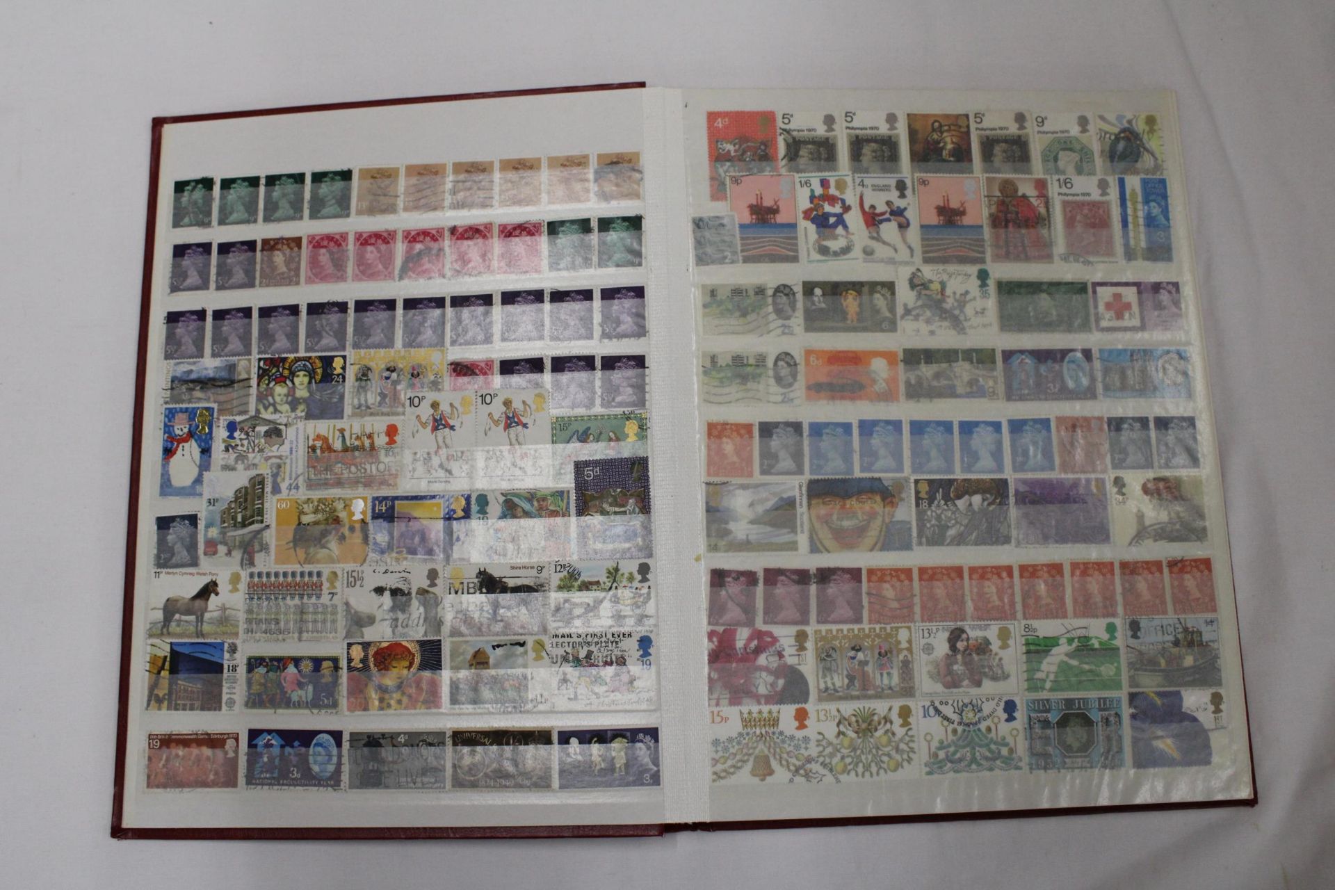 TWO FULL ALBUMS OF BRITISH STAMPS - Image 3 of 6