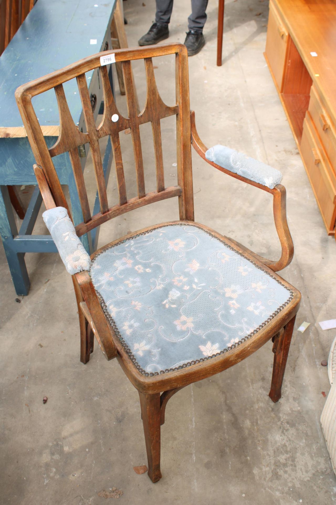 A J&J KOHN BENTWOOD CARVER CHAIR