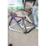 THREE VARIOUS BIKE FRAMES TO INCLUDE A BATTAGLIN AND A PAGANINI ETC