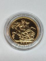 A 2014 GOLD SOVEREIGN