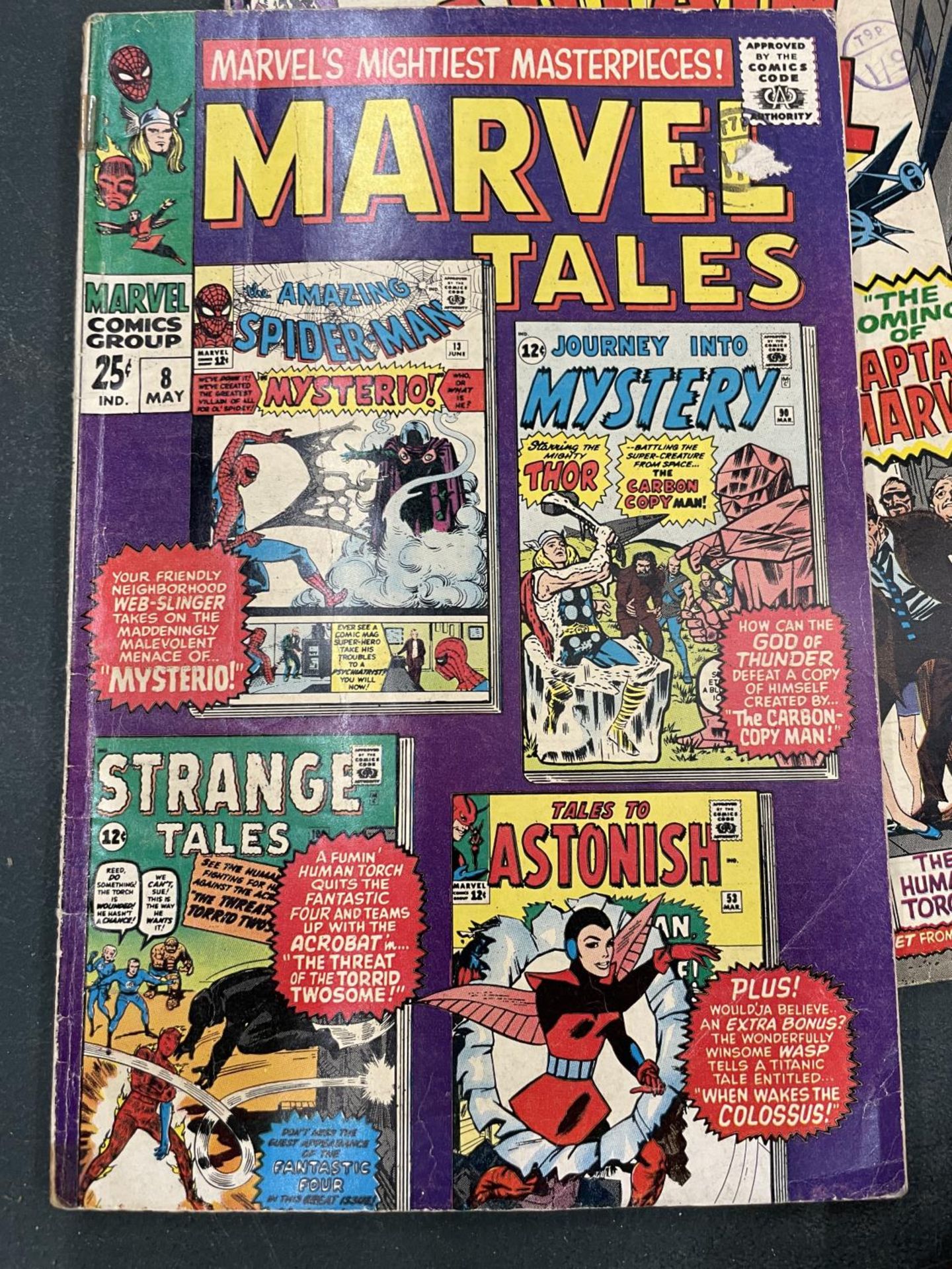 TWO VINTAGE CAPTAIN MARVEL COMICS TO INCLUDE A MARVEL TALES - Image 4 of 5