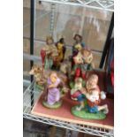 AN ASSORTMENT OF RESIN RELIGIOUS FIGURES