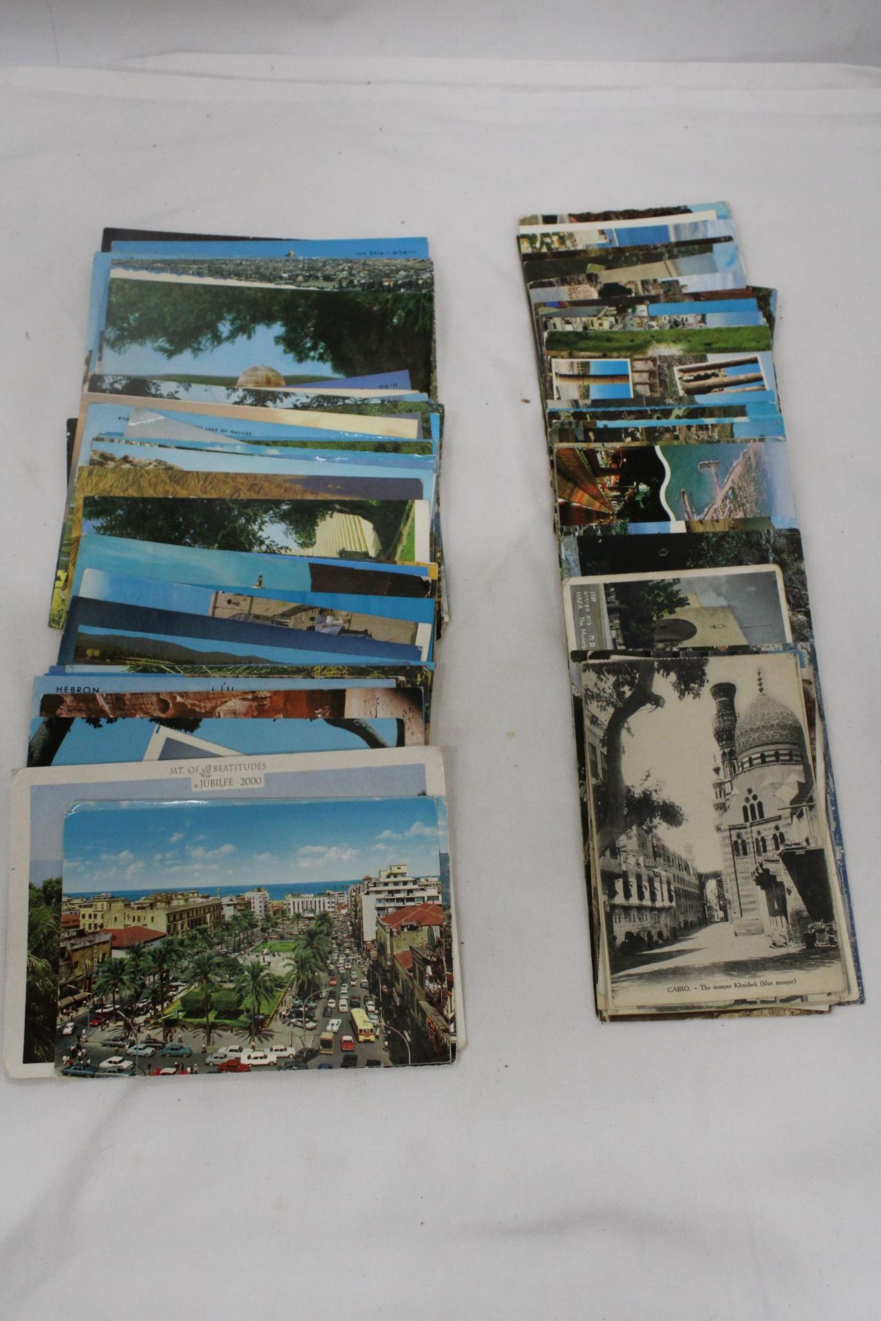 OVER ONE HUNDRED POSTCARDS FROM THE MIDDLE EAST AND HOLY LANDS