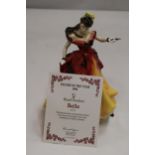 A ROYAL DOULTON FIGURE OF THE YEAR 1996 "BELLE" IN ORIGINAL BOX AND WITH CERTIFICATE OF AUTHENTICITY