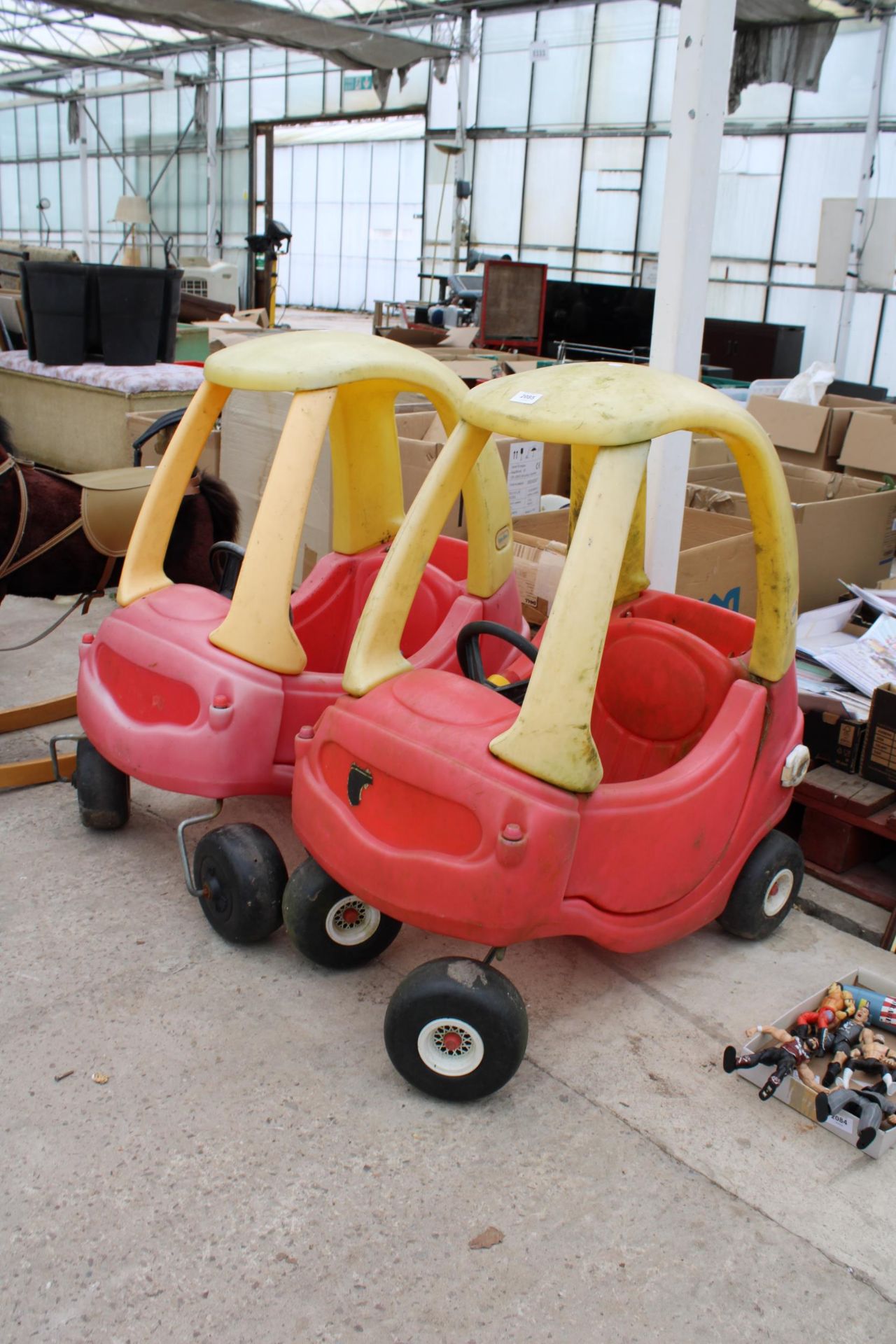 TWO LITTLE TYKES RED AND YELLOW CARS - Image 2 of 2