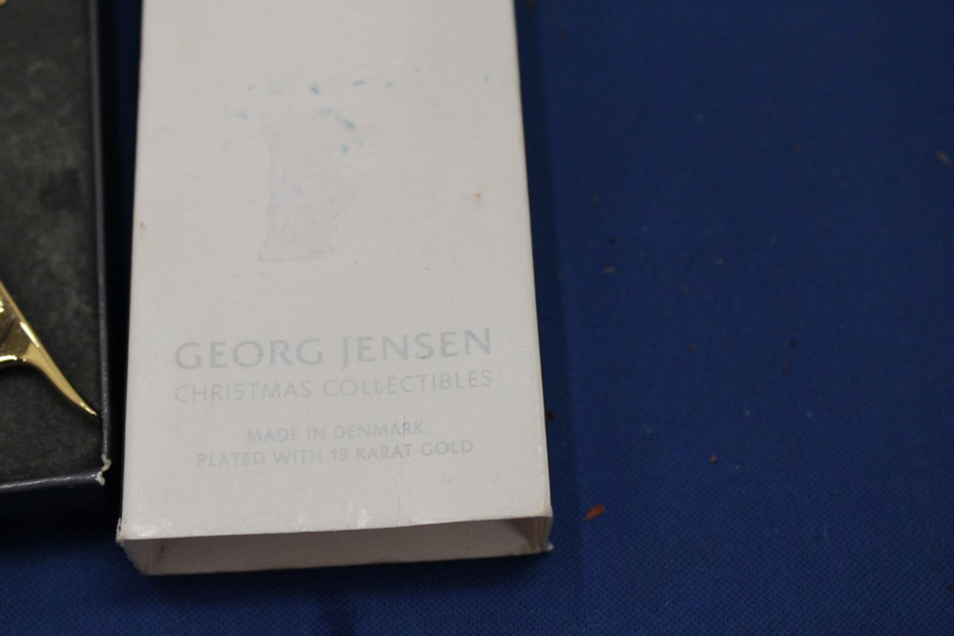 A GEORG JENSON CHRISTMAS COLLECTION 18 KARAT GOLD PLATED ROBIN IN ORIGINAL BOX - Bild 3 aus 3