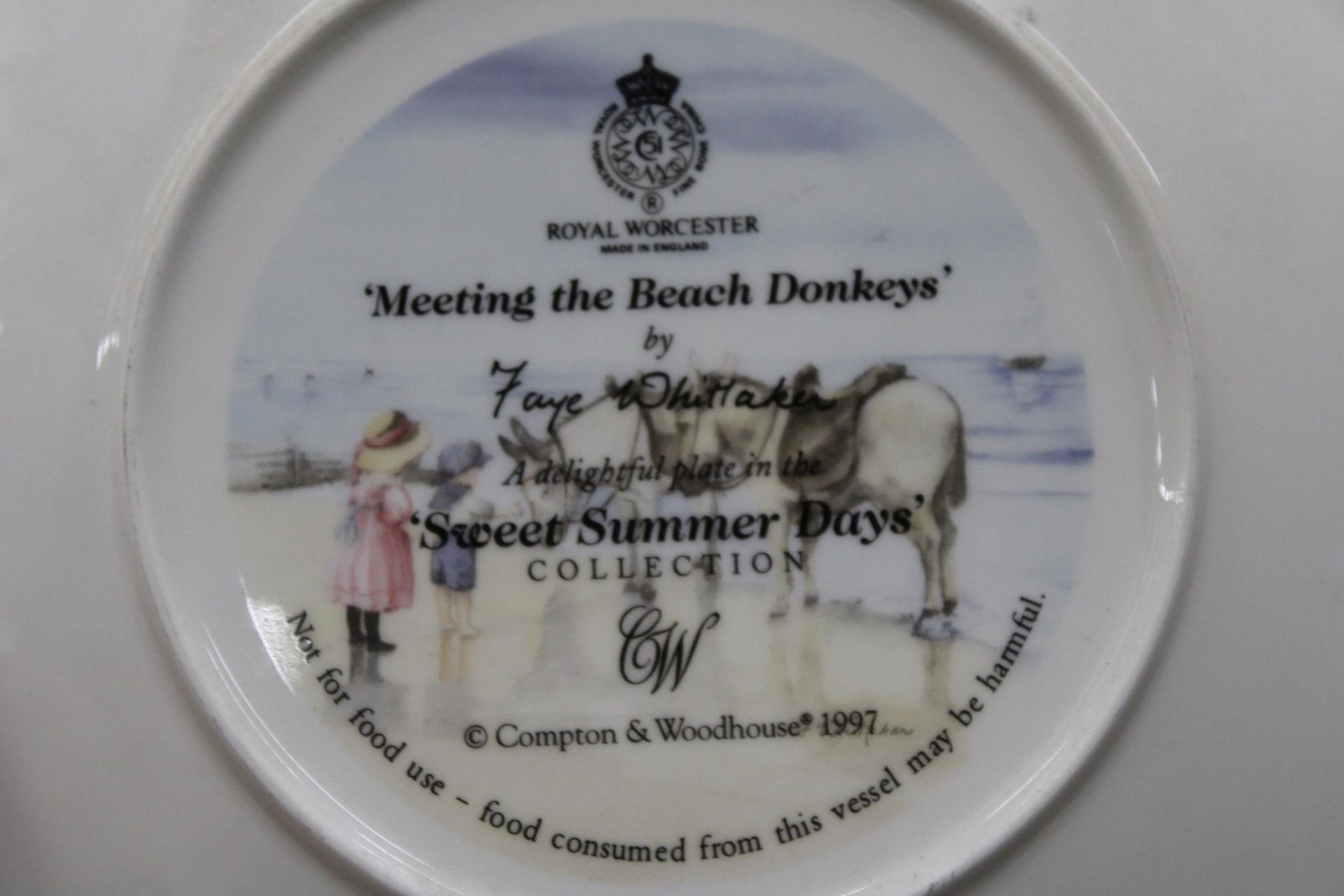 ELEVEN CABINET PLATESTO INCLUDE ROYAL WORCESTER 'SWEET SUMMER DAYS' - Image 7 of 8