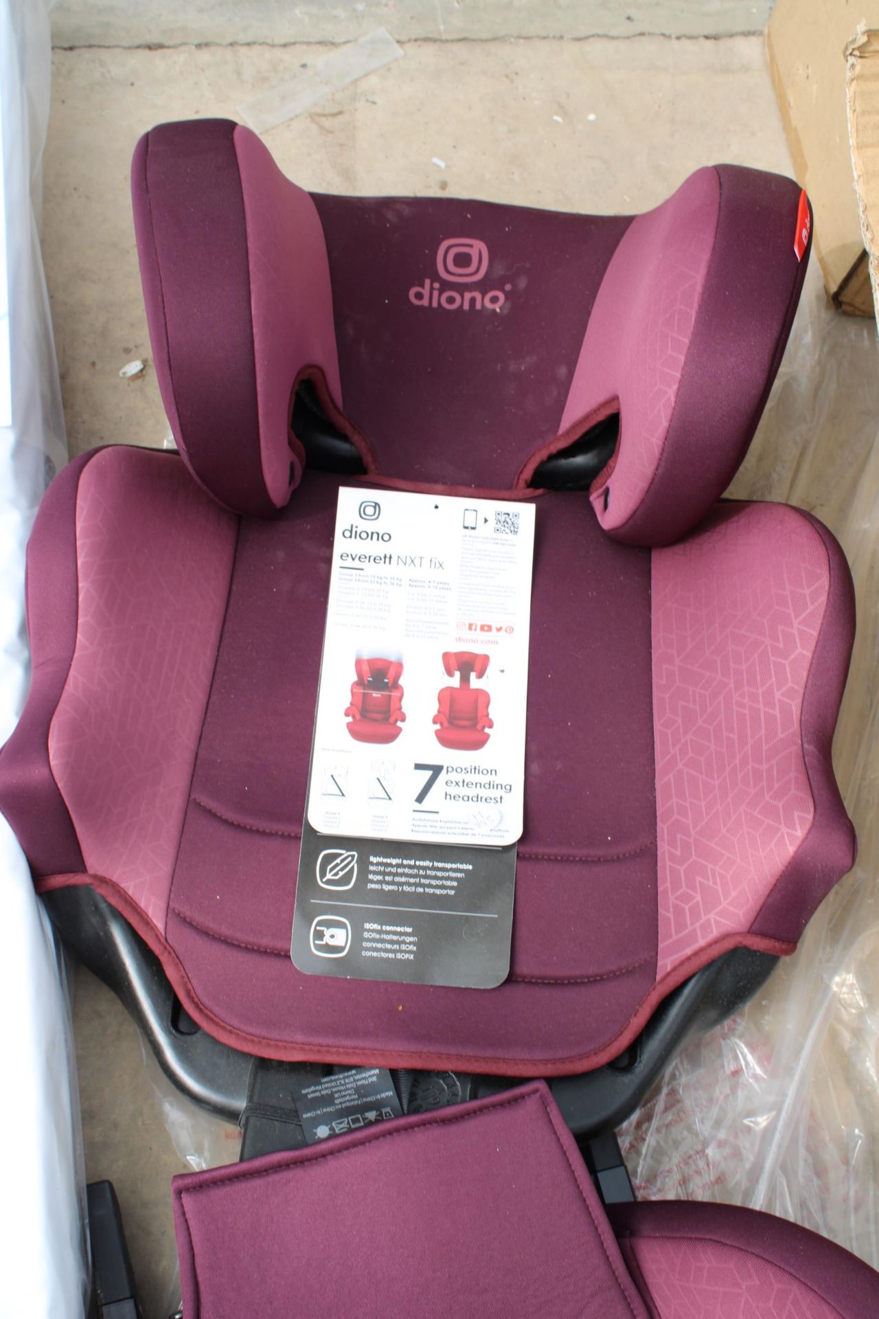 AN AS NEW COT MATTRESS AND A DIONMO CAR SEAT - Image 2 of 4