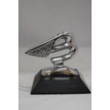A 2019, CHROME BENTLEY 'B' ON A BASE, HEIGHT APPROX 13CM