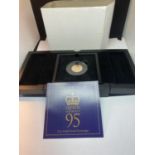 A 2021 QE2 95TH BIRTHDAY ISLE OF MAN GOLD PROOF SOVEREIGN LIMITED EDITION NUMBER 540 OF 995