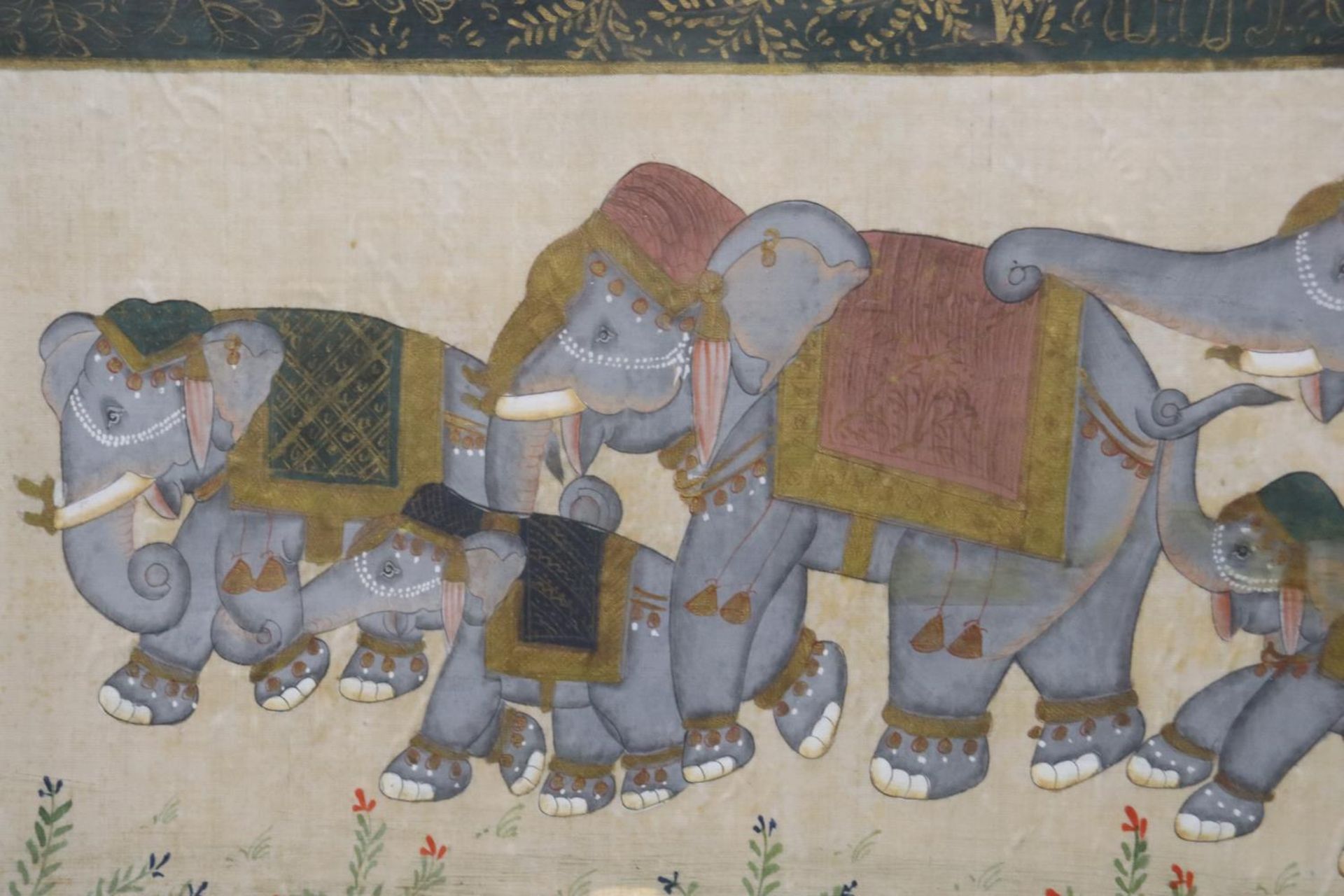 A PRINT OF HINDU ELEPHANTS - Image 2 of 3