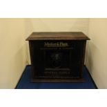 A VINTAGE MATHER AND PLATT MANCHESTER AND LONDON STORAGE BOX FOR RESERVE SUPPLY OF AUTOMATIC