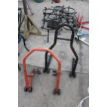 TWO BIKE TROLLEY STANDS