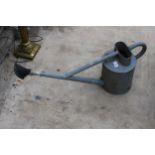 A GALVANISED HAWES LONG SPOUTED WATERING CAN