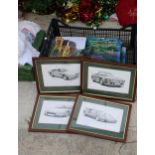ASN ASSORTMENT OF BOOKS AND FRAMED PRINTS
