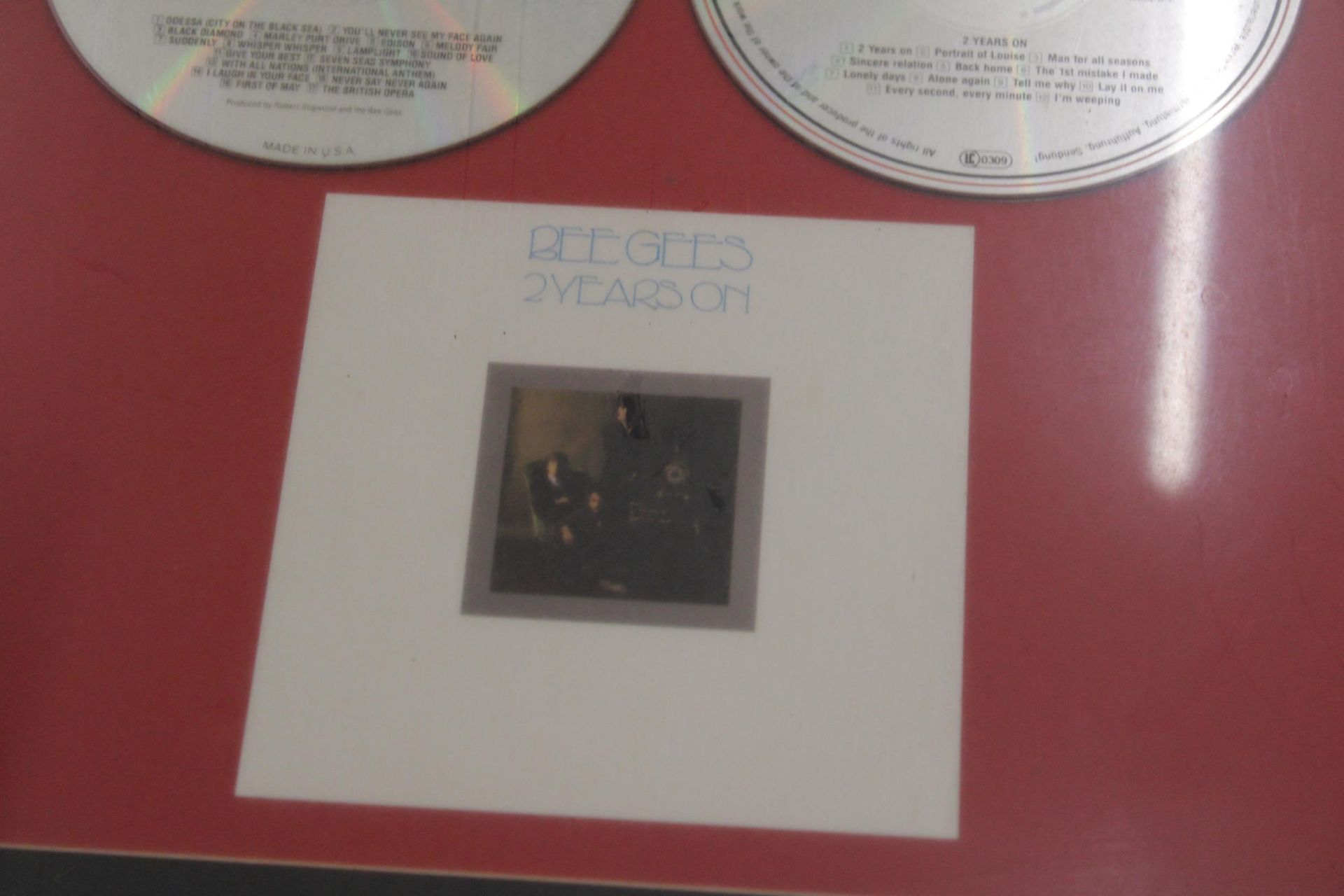 A LIMITED EDITION BEE GEES, 'ODESSA' CD PLAQUE, NUMBER 001/1000 - Image 3 of 5