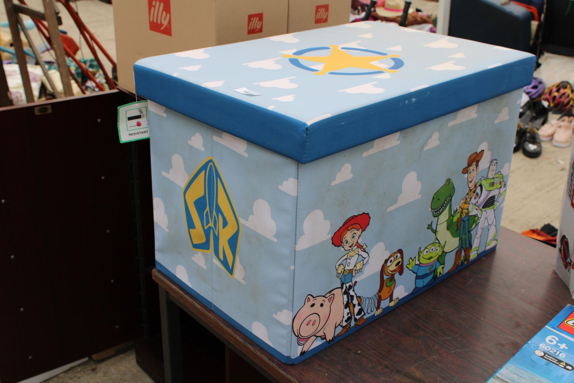A FABRIC TOY STORY TOY BOX