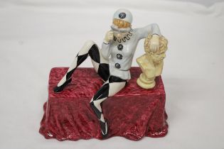 A LIMITED EDITION CARLTONWARE 'MASQUERADE' FIGURINE