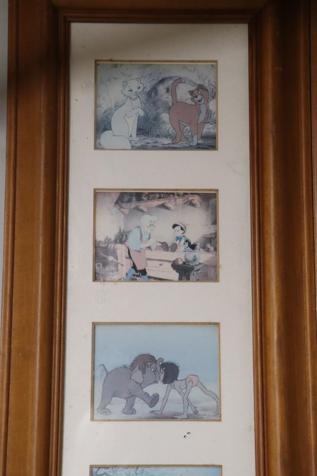 A PAIR OF DISNEY CARTOON SLIDES IN PINE FRAMES - Bild 2 aus 5