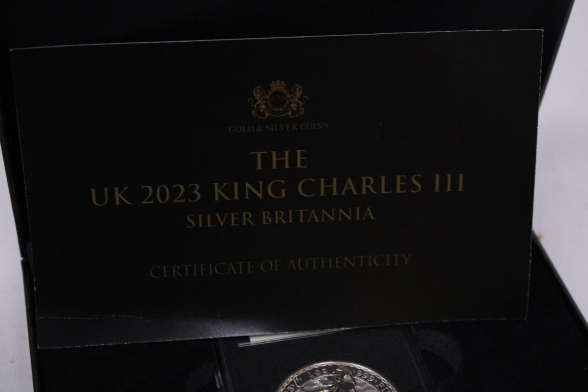 THE 2023 KC 111 , SILVER BRITANNIA £2 COIN , BOXED WITH COA . - Image 4 of 4