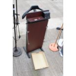 A TROUSSER PRESS AND A WOODEN TRAY