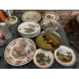 A QUANTITY OF PLATES TO INCLUDE R.A WARE, WOOD AND SONS ETC