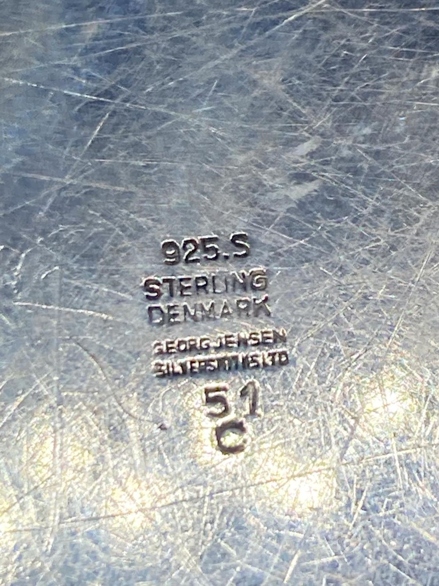 A GEORG JENSON SILVER COASTER - Image 3 of 3