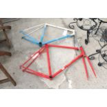 TWO RETRO BIKE FRAMES TO INCLUDE VINER AND BASSO
