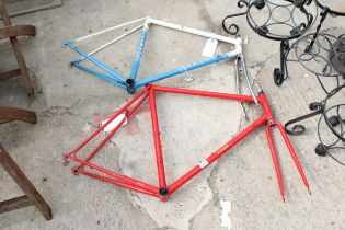 TWO RETRO BIKE FRAMES TO INCLUDE VINER AND BASSO