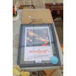 AN AS NEW FRAMED BLOODSPORT PRINT