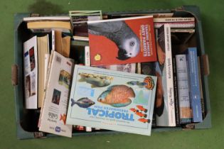 A COLLECTION OF BOOKS TO INCLUDE "RSPCA - CARE FOR YOUR GOLDFISH", "TRAINING AFRICAN GREY