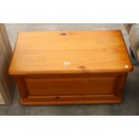 A MODERN PINE BLANKET CHEST, 33" WIDE