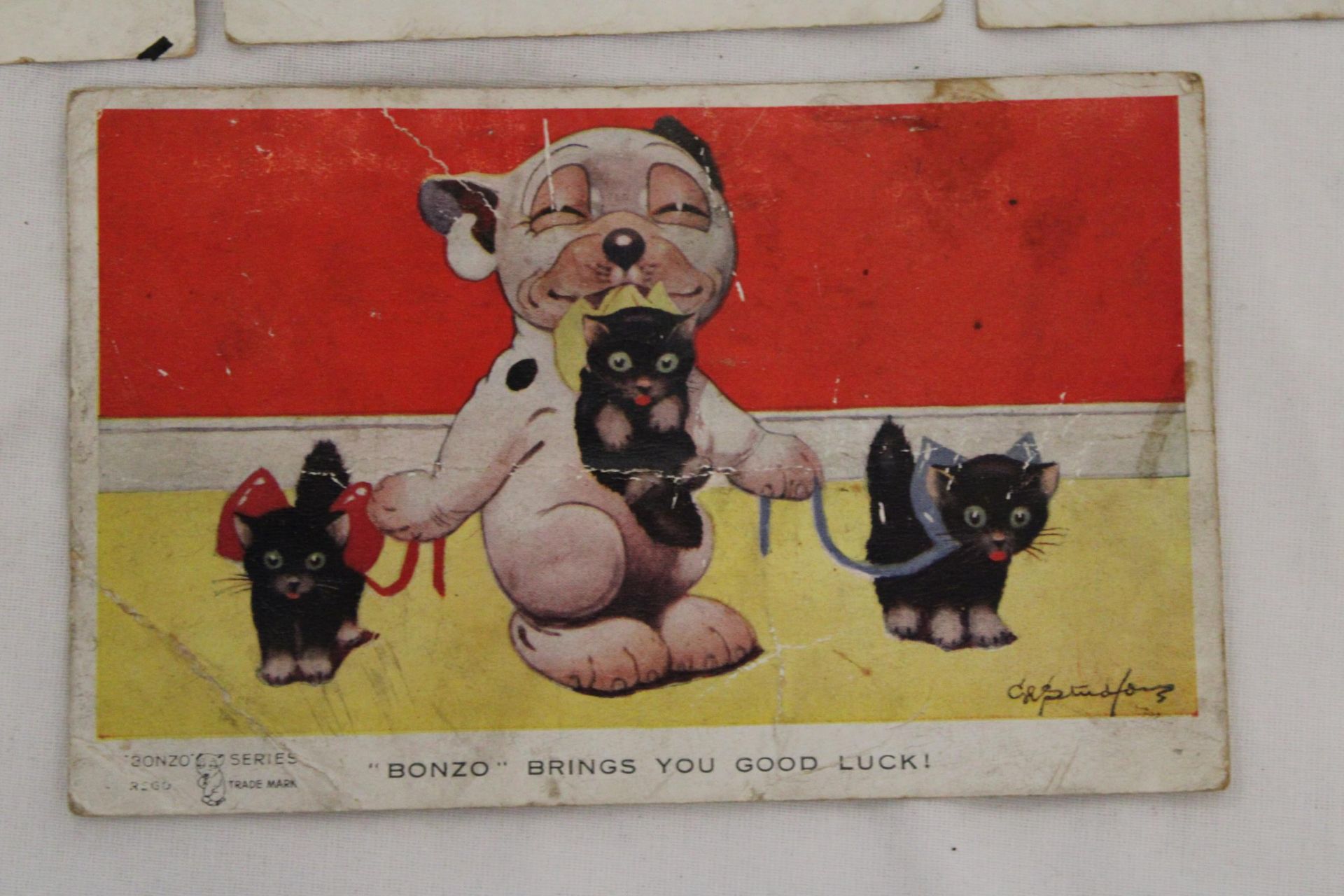 FOUR BONZO THE DOG POSTCARDS - Image 5 of 5