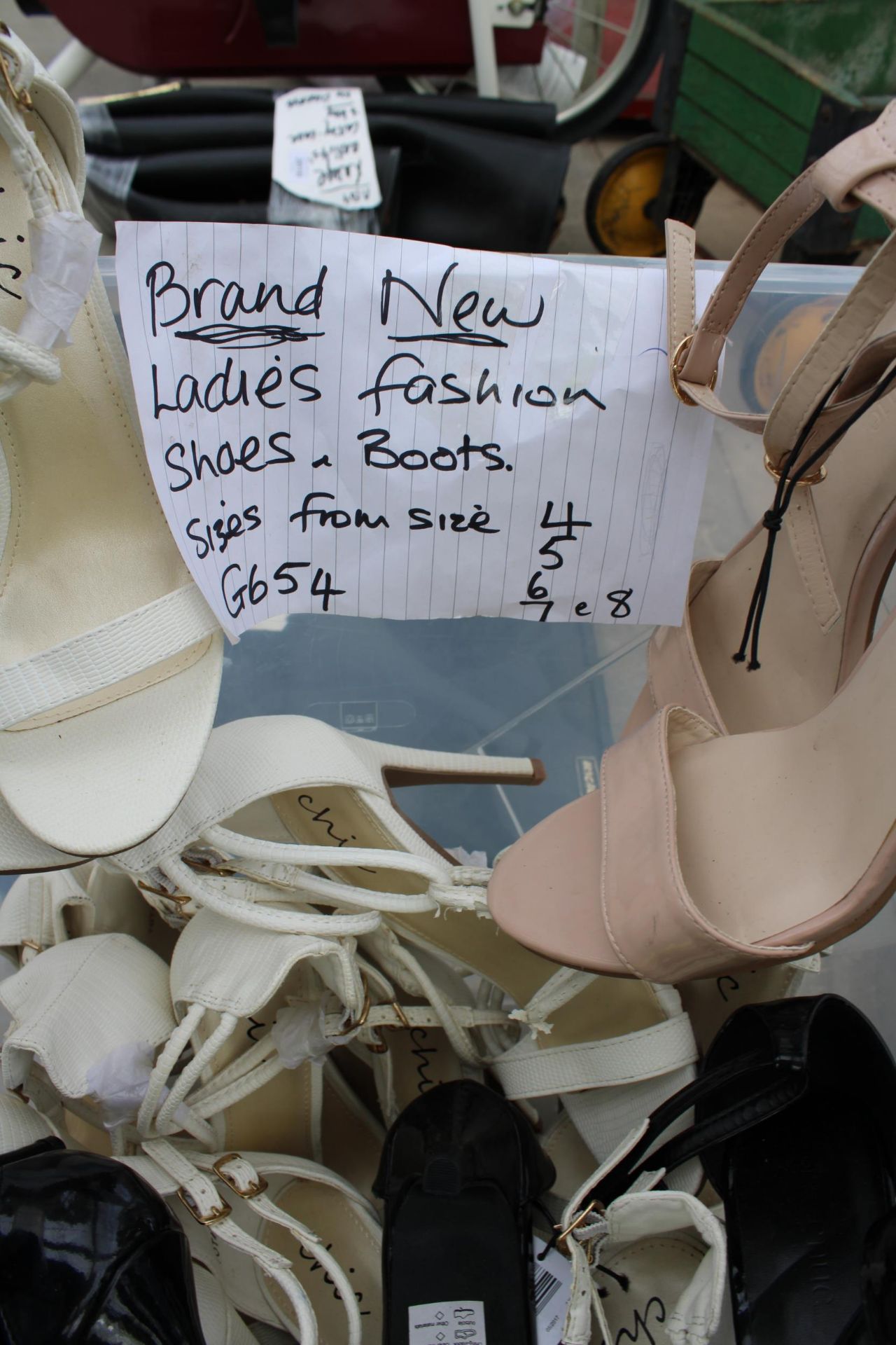 A LARGE QUANTITY OF AS NEW LADIES FASHION SHOES FROM SIZES 4-8 - Image 4 of 5