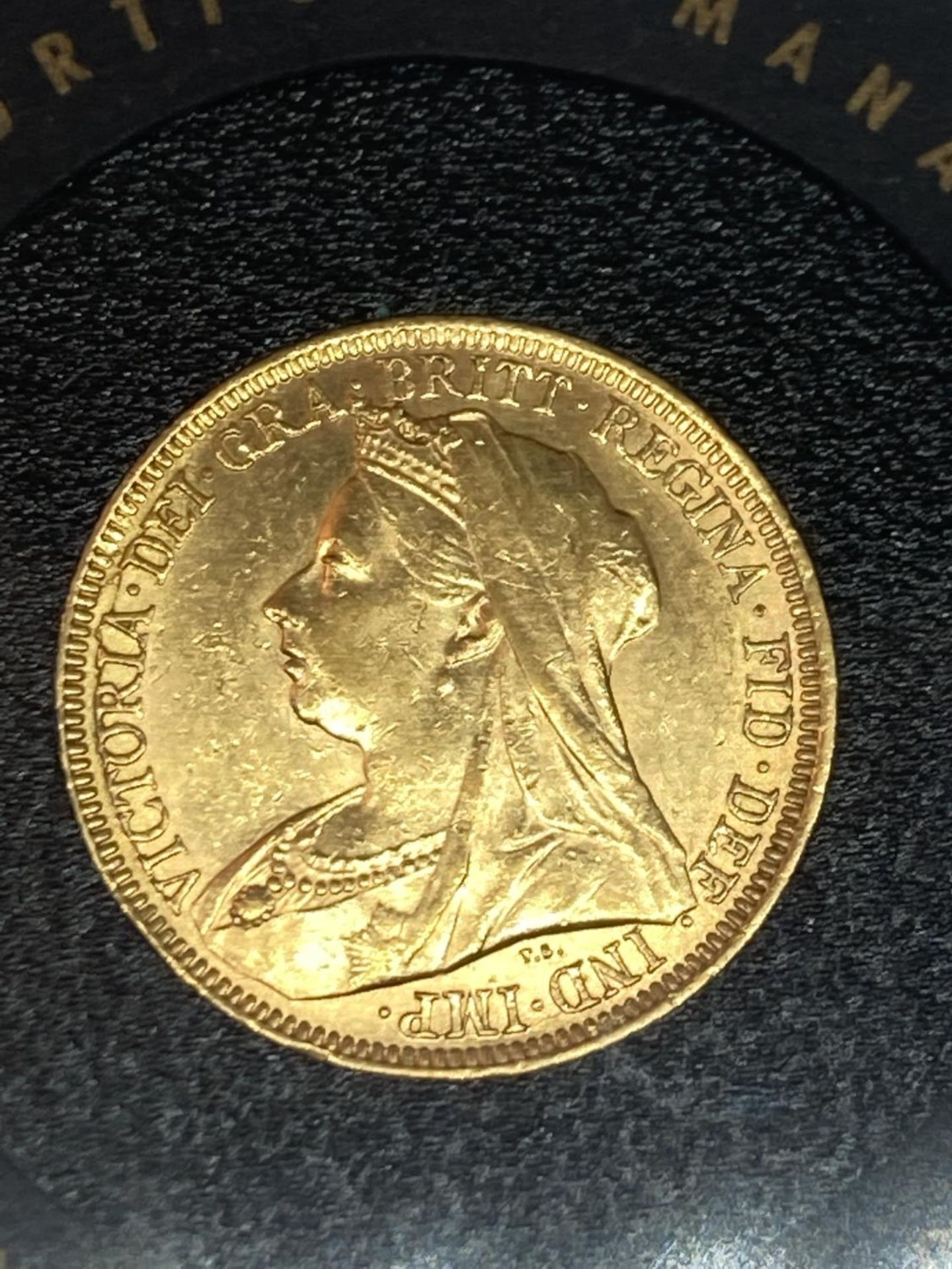 AN 1895 QUEEN VICTORIA VEILED HEAD GOLD SOVEREIGN - Bild 3 aus 3