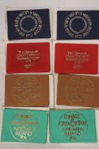 UK & NI , 2 X 1972, 2 X’73, 2 X ’74 AND 2 X ’75 YEAR PACKS OF COINS CONTAINED IN ENVELOPE