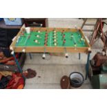 A SMALL TABLE FOOTBALL GAME