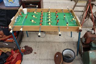 A SMALL TABLE FOOTBALL GAME