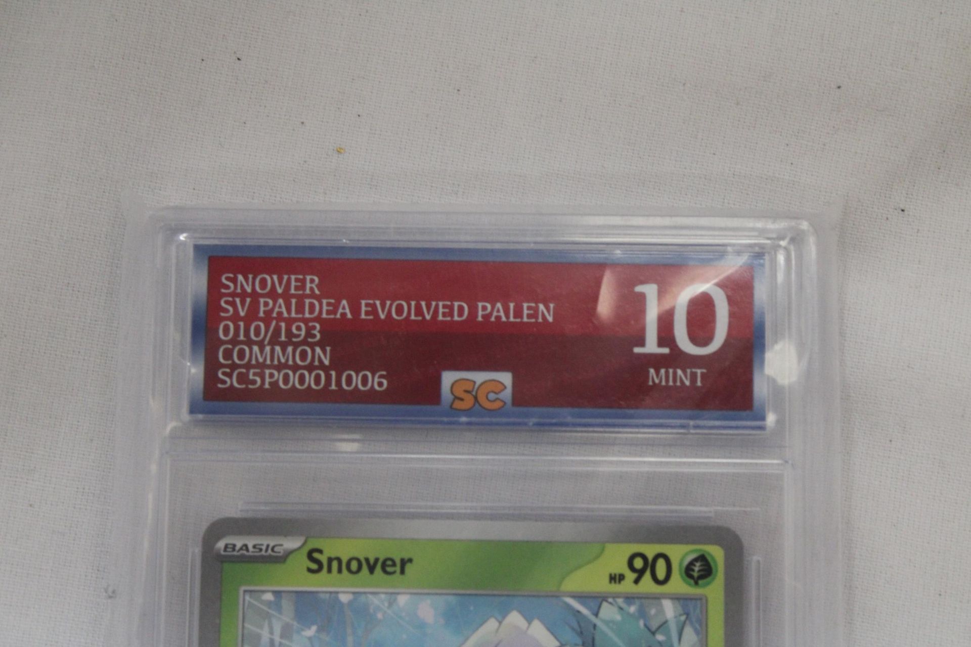 A GRADED POKEMON CARD 10/10 SNOVER - Image 3 of 4
