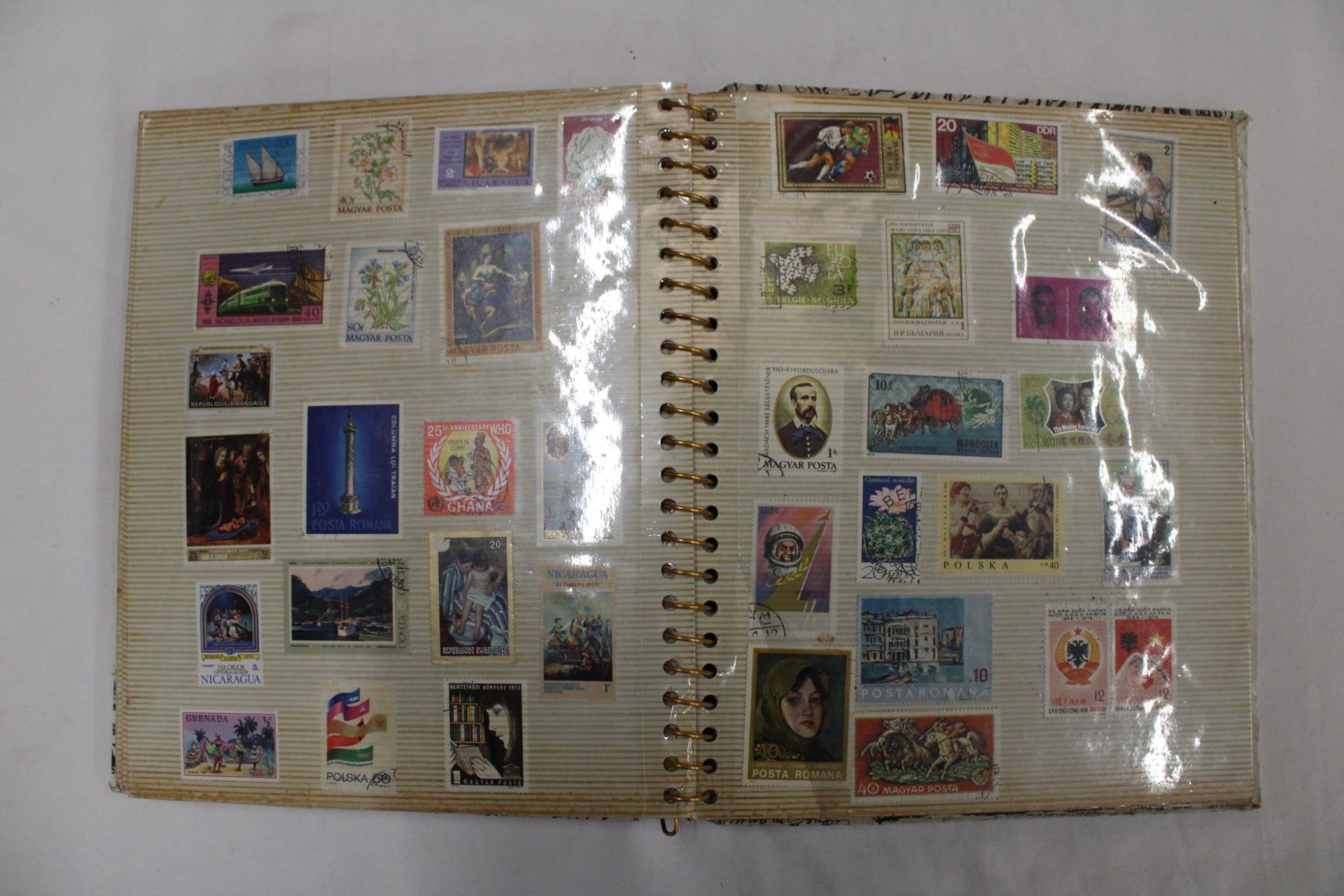 THREE ALBUMS CONTAINING STAMPS OF THE WORLD - Image 5 of 7