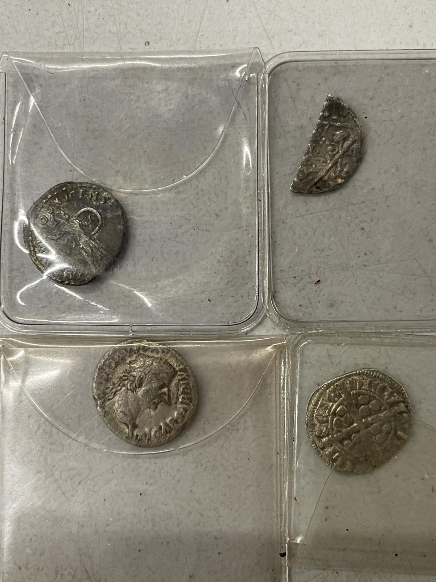 FOUR VARIOUS ROMAN COINS