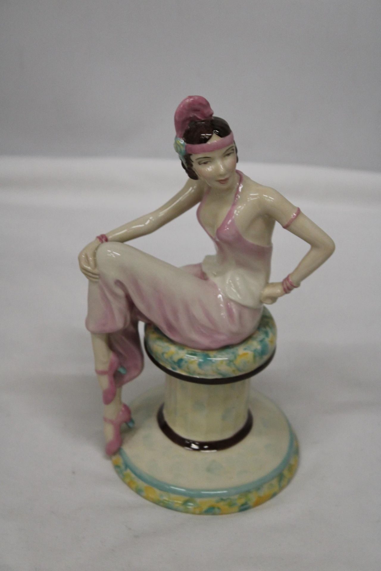 A LIMITED EDITIONM PEGGY DAVIS 'DANIELLE' FIGURINE (SIGNED IN GOLD)