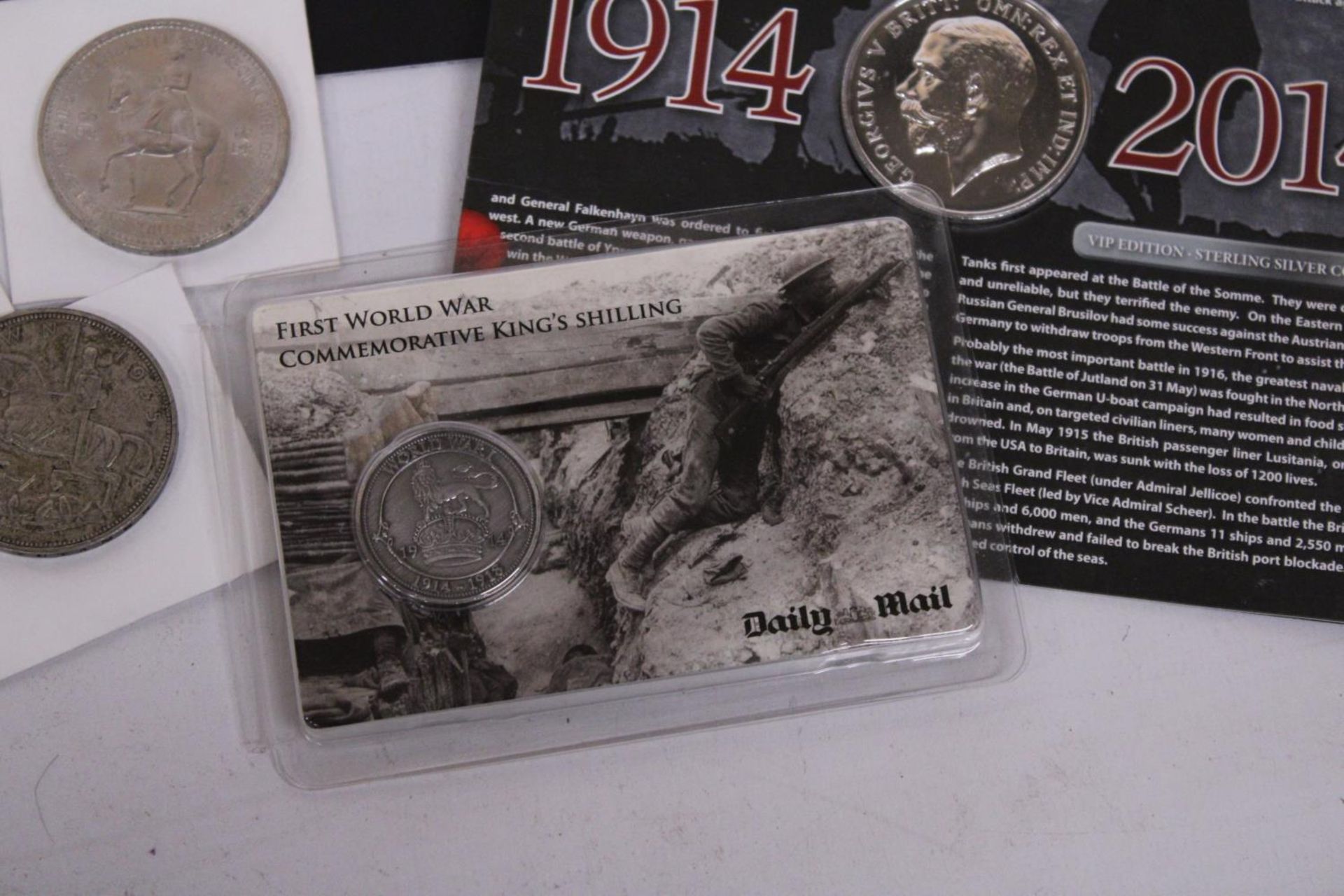 A COLLECTION OF WORLD WAR I COINS TO INCLUDE A CENTENARY OF THE BEGGINING OF THE FIRST WORLD WAR £ - Image 6 of 7