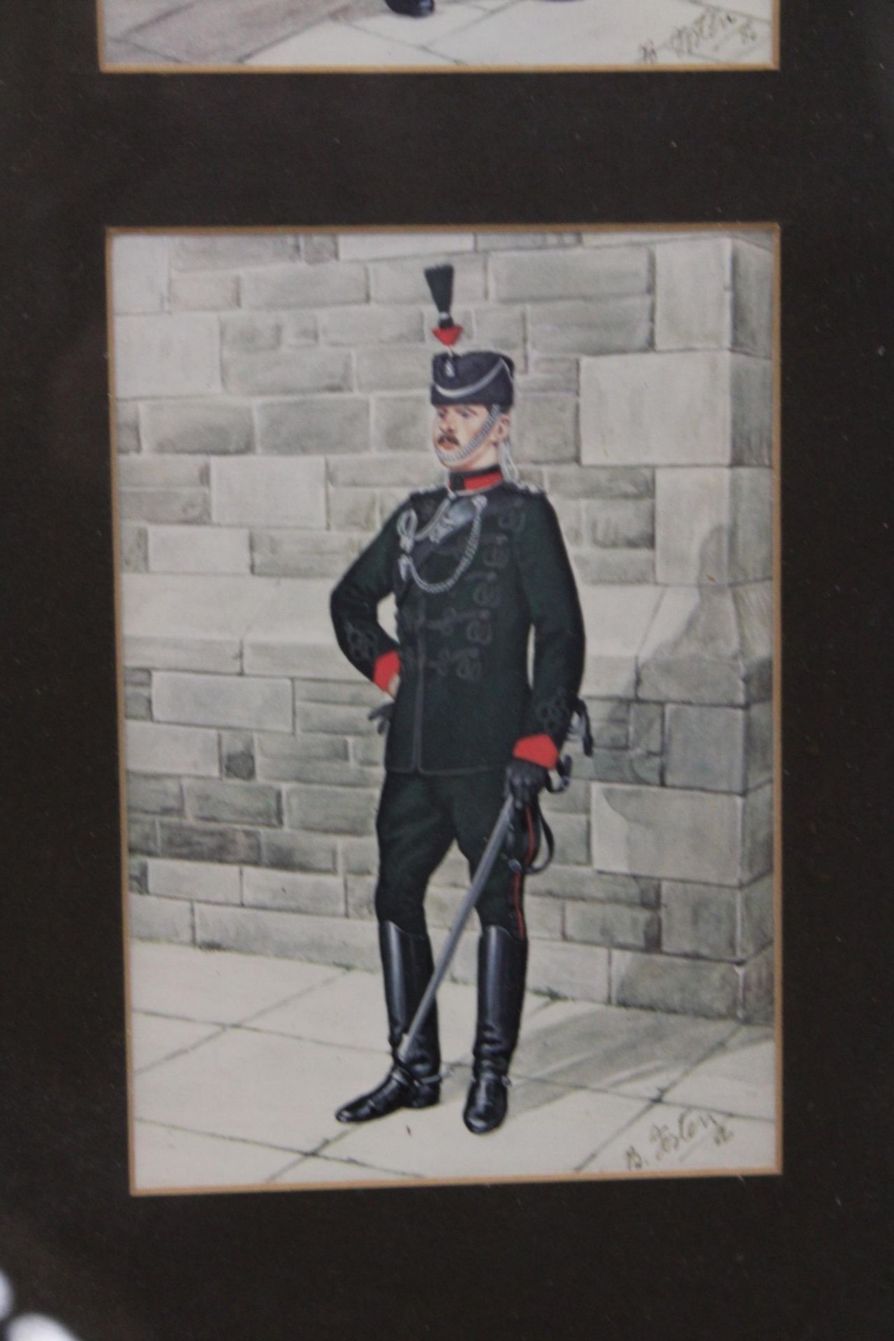 A FRAMED MILITARY PRINT - Bild 3 aus 5