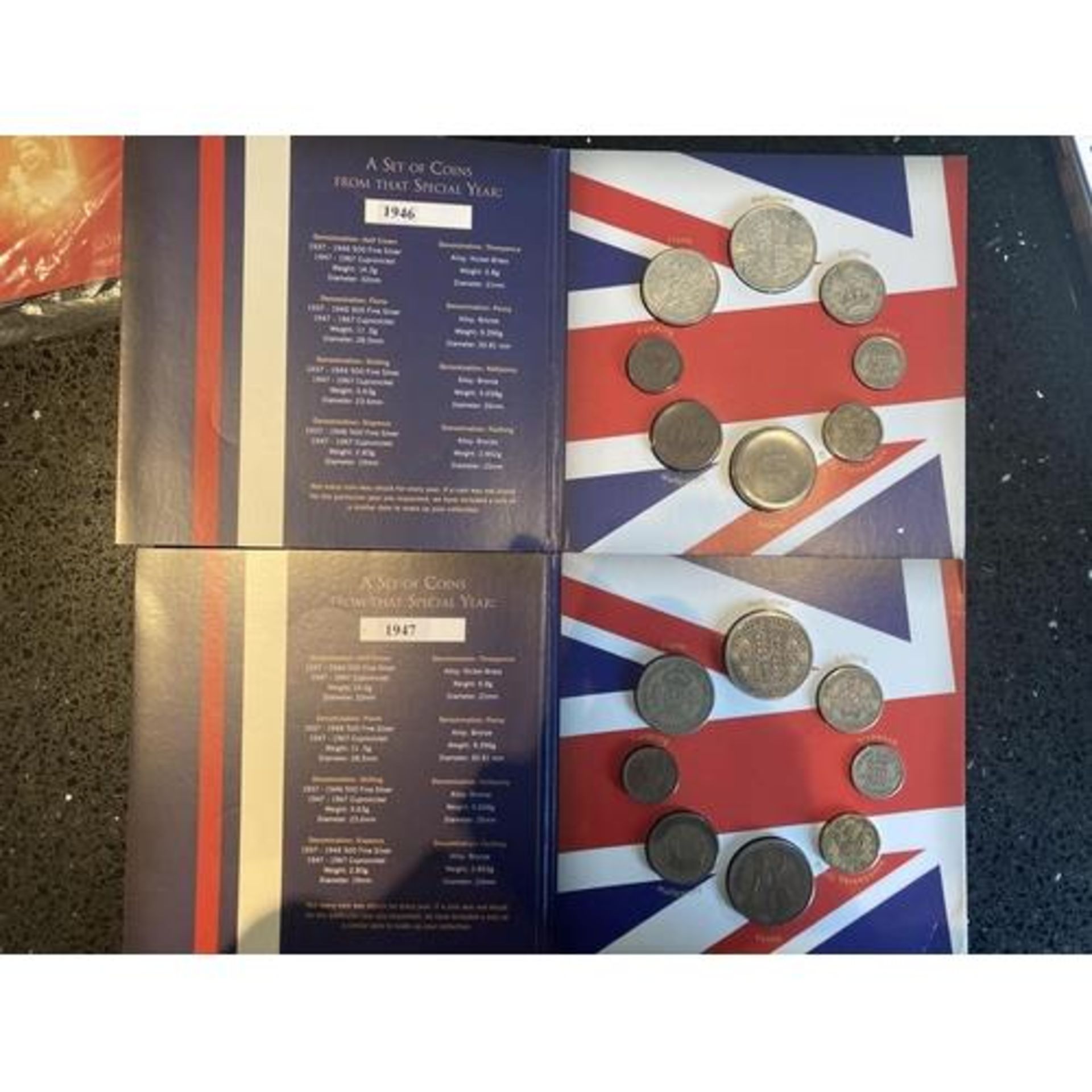 UK FOUR COIN SETS FOR THE YEARS 1944-47 - Image 3 of 3