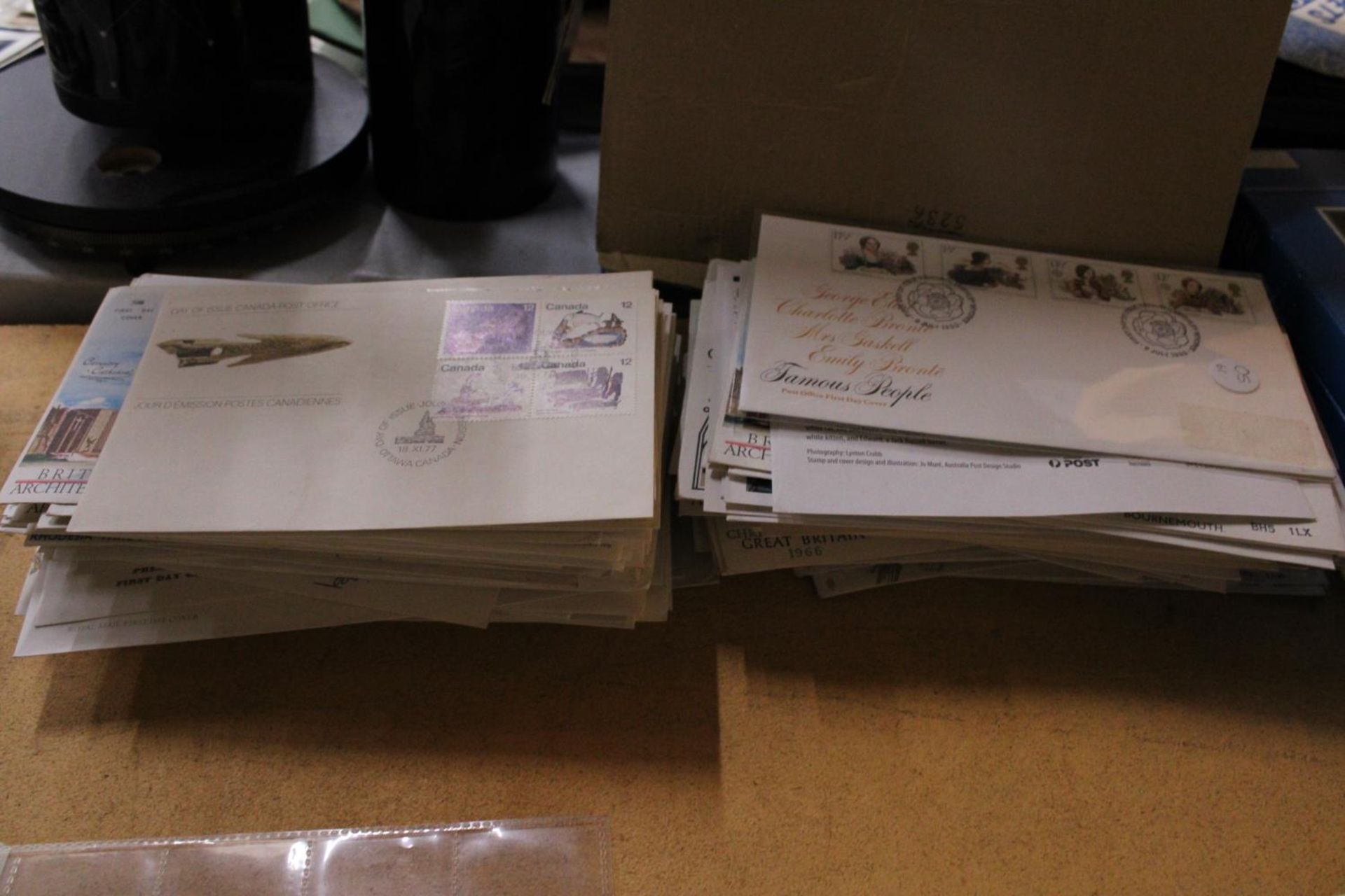 ONE HUNDRED FIRST DAY COVERS FROM BRITAIN AND THE COMMONWEALTH