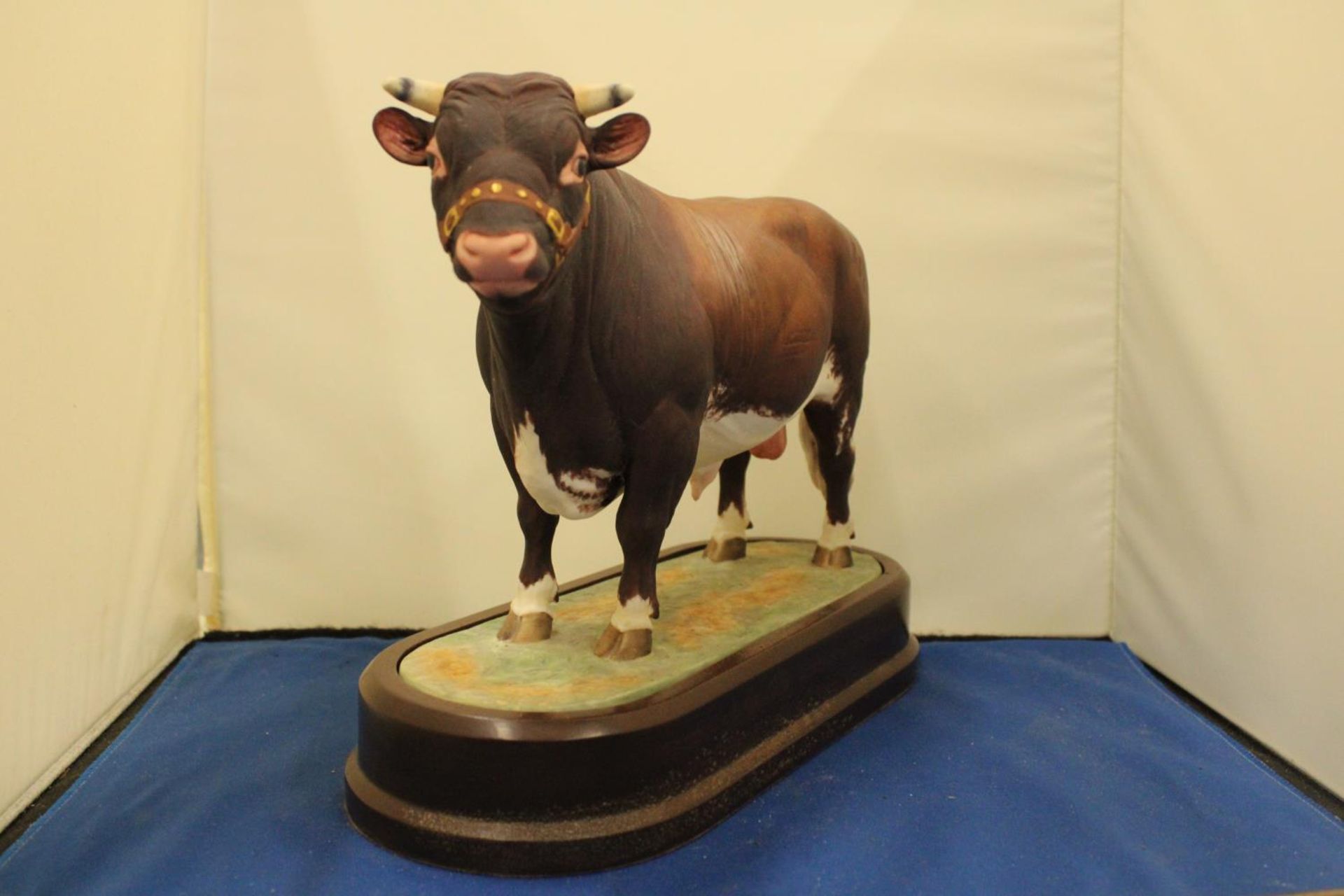 A ROYAL WORCESTER MODEL OF A DAIRY SHORTHORN BULL MODELLED BY DORIS LINDNER PRODUCED IN A LIMITED - Bild 3 aus 5