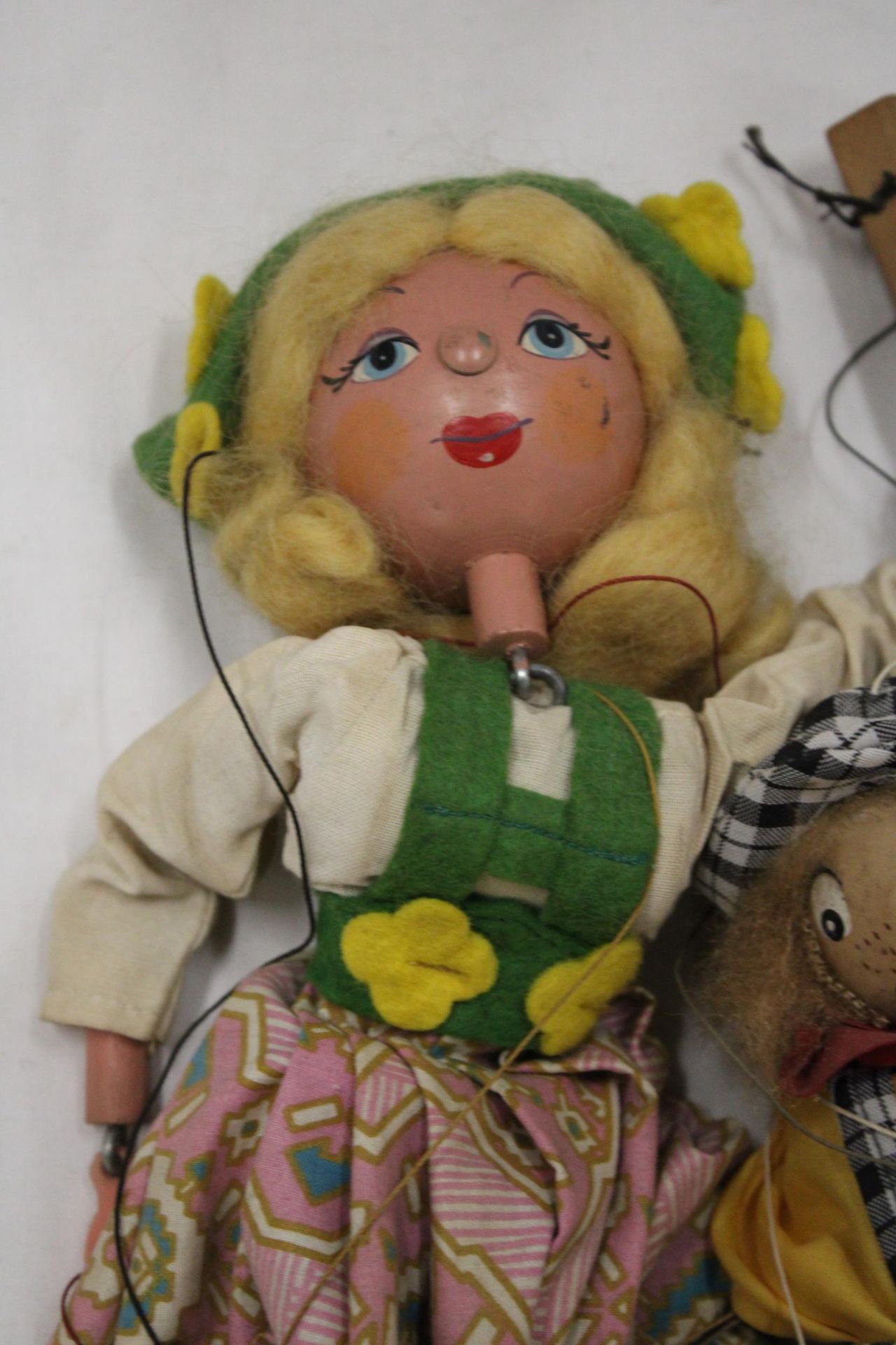 A VINTAGE PELHAM PUPPET AND A CLOWN PUPPET - Image 2 of 5